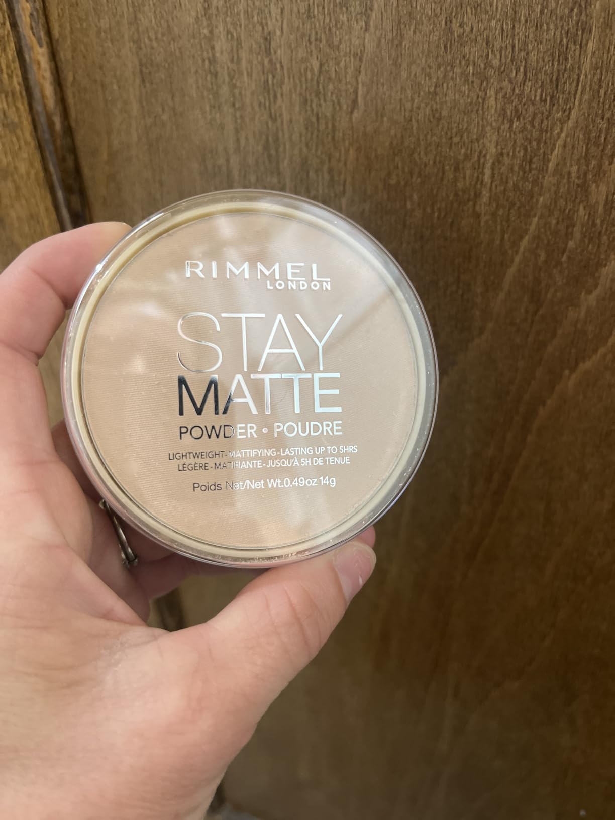 Rimmel London Stay Matte - 004 Sandstorm - Pressed Powder, Lightweight, High Coverage, Shine Control, 0.49oz