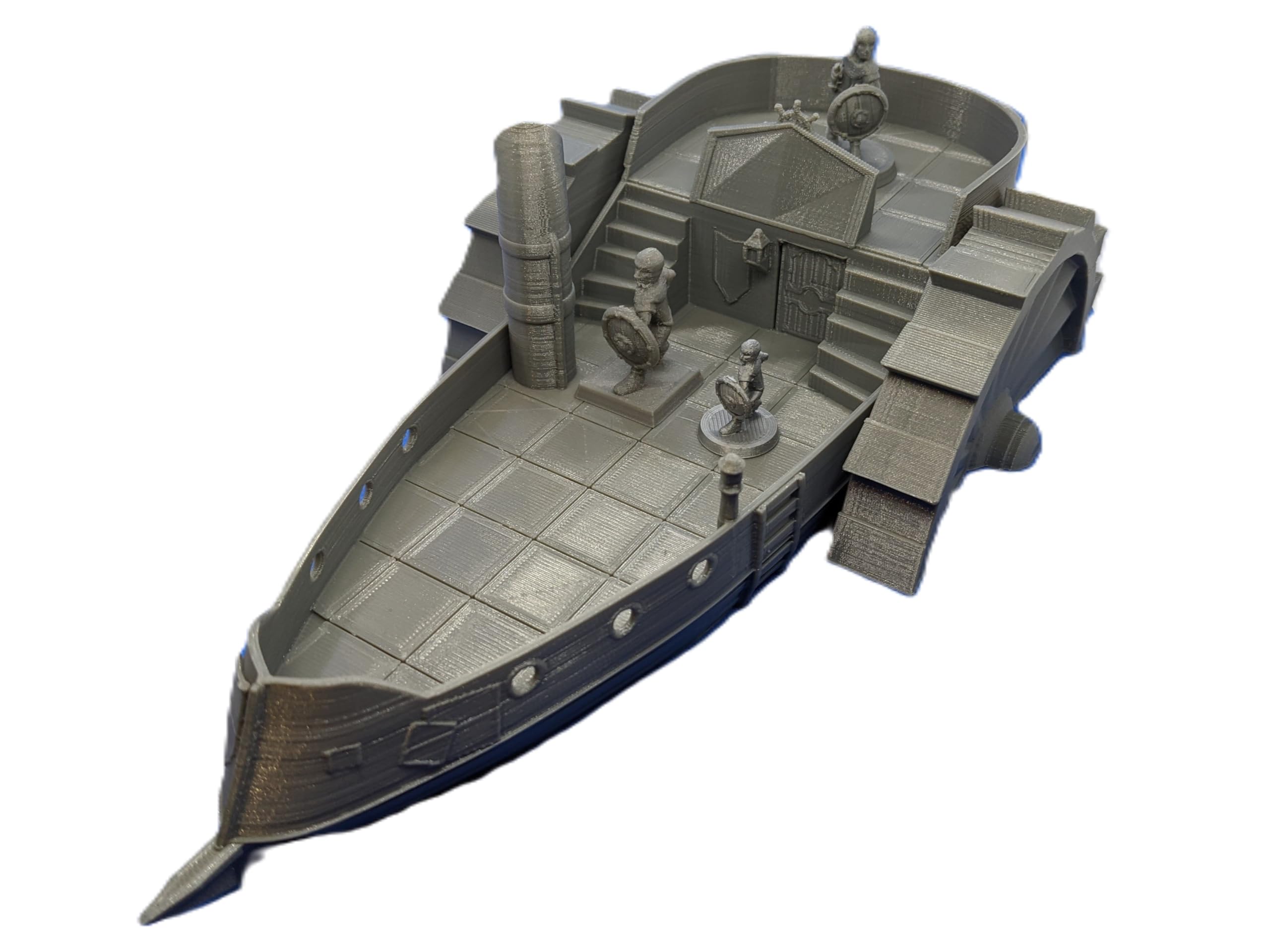 Steam Boat Ship Fleet, Grey