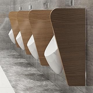 Separador de pared multifuncional para orinario, para baños de hombres, ideal para espacios públicos, color marrón, 3 unidades