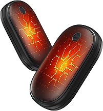 Handwärmer Elektrisch Split-Magnetic 2er-Pack (5000mAh), Ultra Kompakt, & Schneller Aufheizen, Wiederverwendbar USB-Handwärmer für Outdoor Sport, Camping, Wandern
