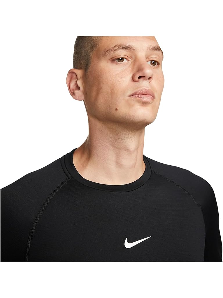 Black Nike Pro Top Warm Long Sleeve Crew