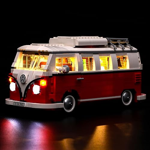 Miniatura 1 de Henofen Luz LED para camioneta Lego Volkswagen T1 juego de iluminación compatible con Lego Creator 10220 no incluye el modelo
