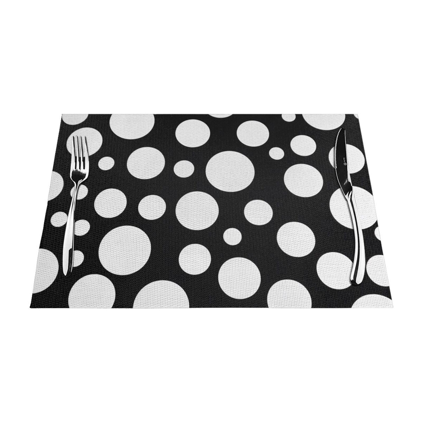 Set de table résistant à la chaleur en PVC antidérapant lavable lot de 6