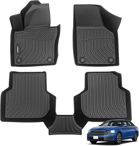 Miniatura 1 de ANBINGO Alfombrillas personalizadas para VW Jetta 2012-2018, tapetes impermeables para todo tipo de clima, tapetes resistentes de elastómero
