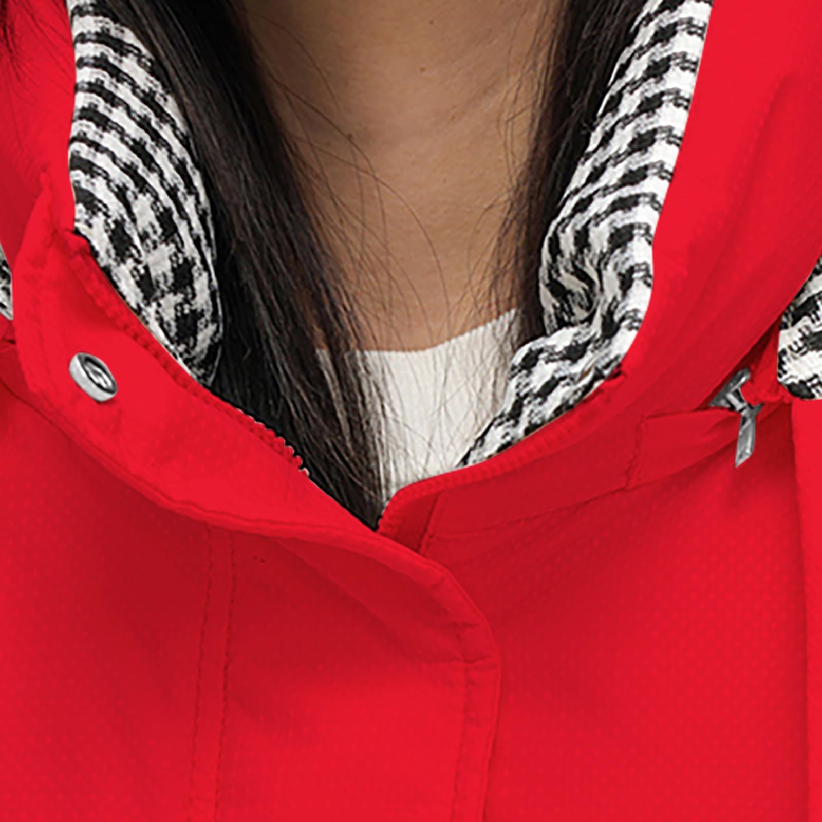 SYDUZAX Cappotto Donna Invernale Piumino Lungo Donna Invernale Cappotto Tinta Unita a Maniche Lunghe con Zip Bottoni con Cappuccio Ampie Tasche Cappotto Sci Trekking Ispessito Semplice Casual