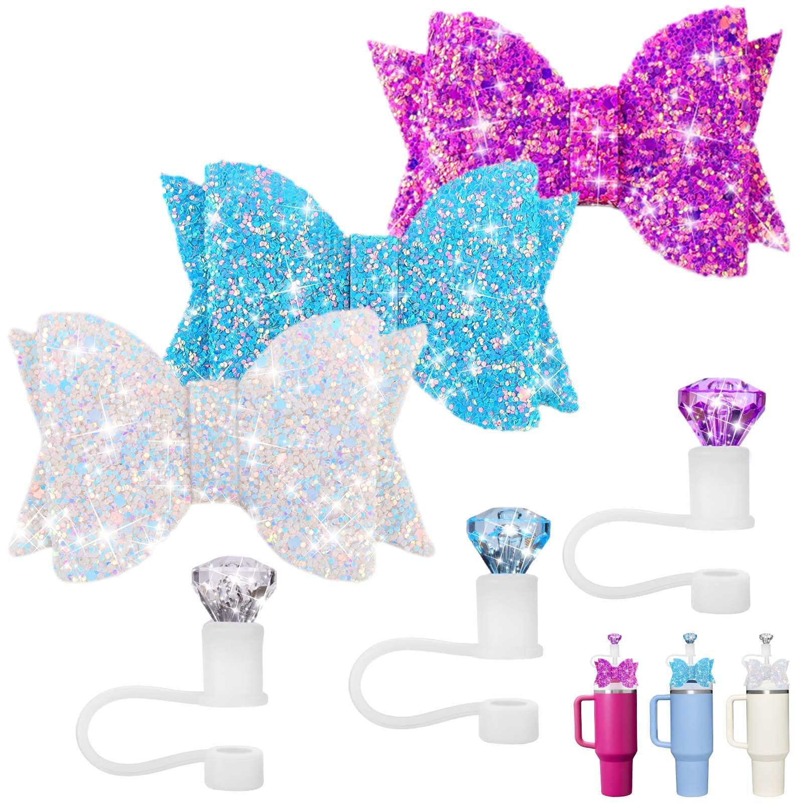 Paille en paille de 10 mm avec nœud en diamant lot de 6 accessoires