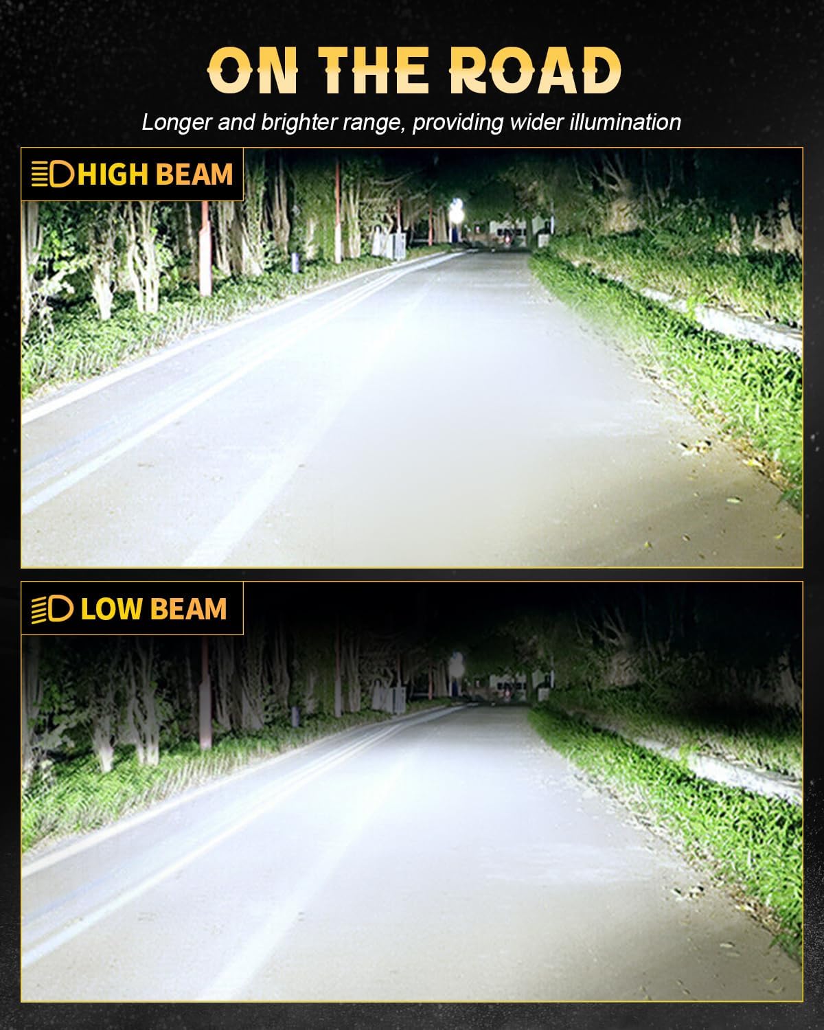 5.75" 5 3/4 inch LED Headlights, Sealed Beam Headlamps H5006 with Hi-Lo Beam +Halo Ring DRL +Turn Signal for Muscle Cars/Trucks/Pickup/Pony Cars