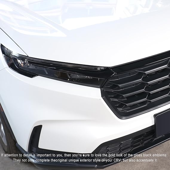 Updated for Honda CRV 2023 2024 2025 2026 Grille Upper Trims, Sporty OEM Style Grille Moulding Cover for CR-V LX, EX, Sport Hybrid, EX-L Sport Touring Hybrid, Exterior Accessories for CR V -Black