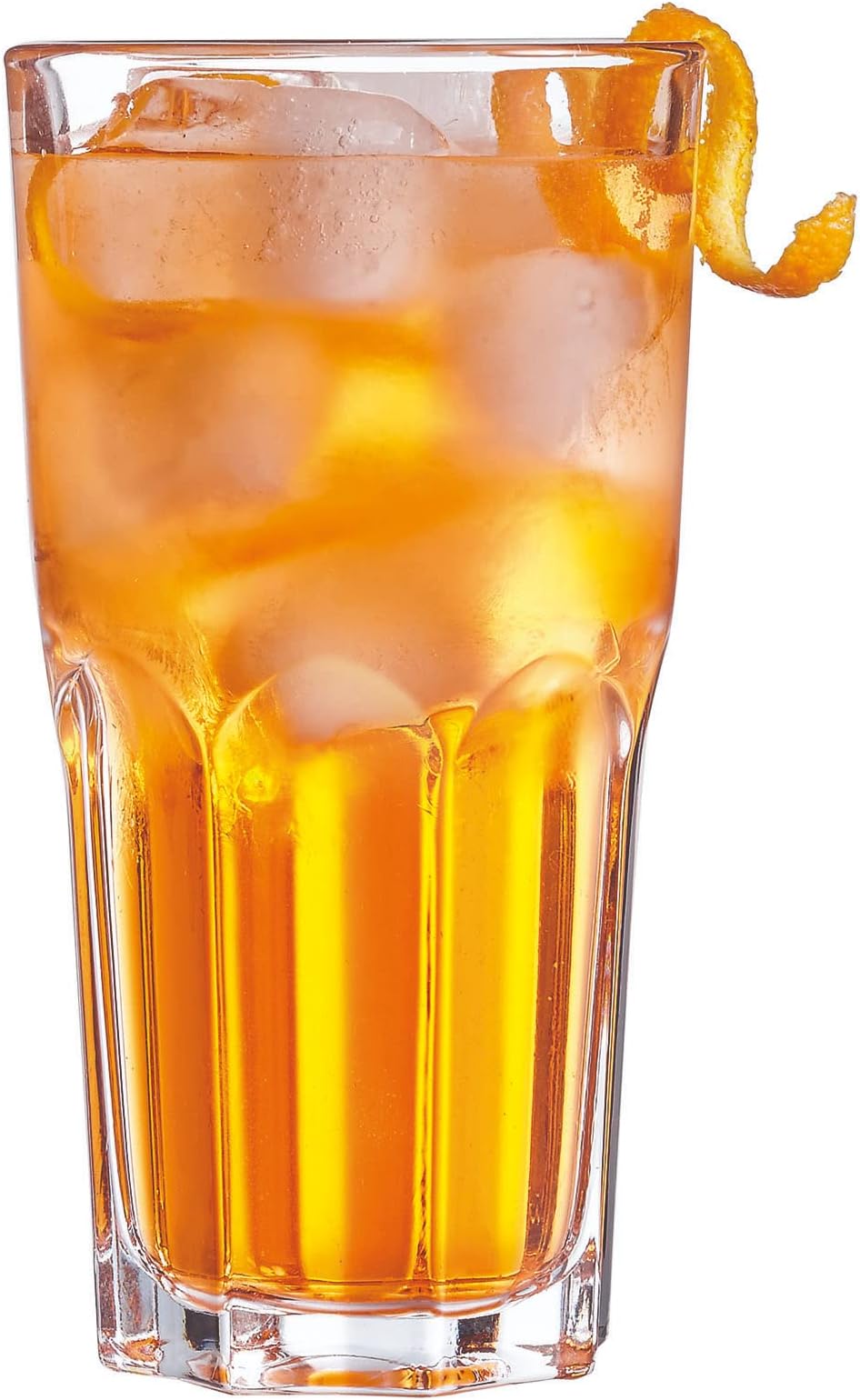 ArcorocGranity Collection - 6 Tall Glasses with 31cl Tempered Glass Stackable - Modern Design Ideal for Cocktails Reinforced Packaging Suitable for Online Sale