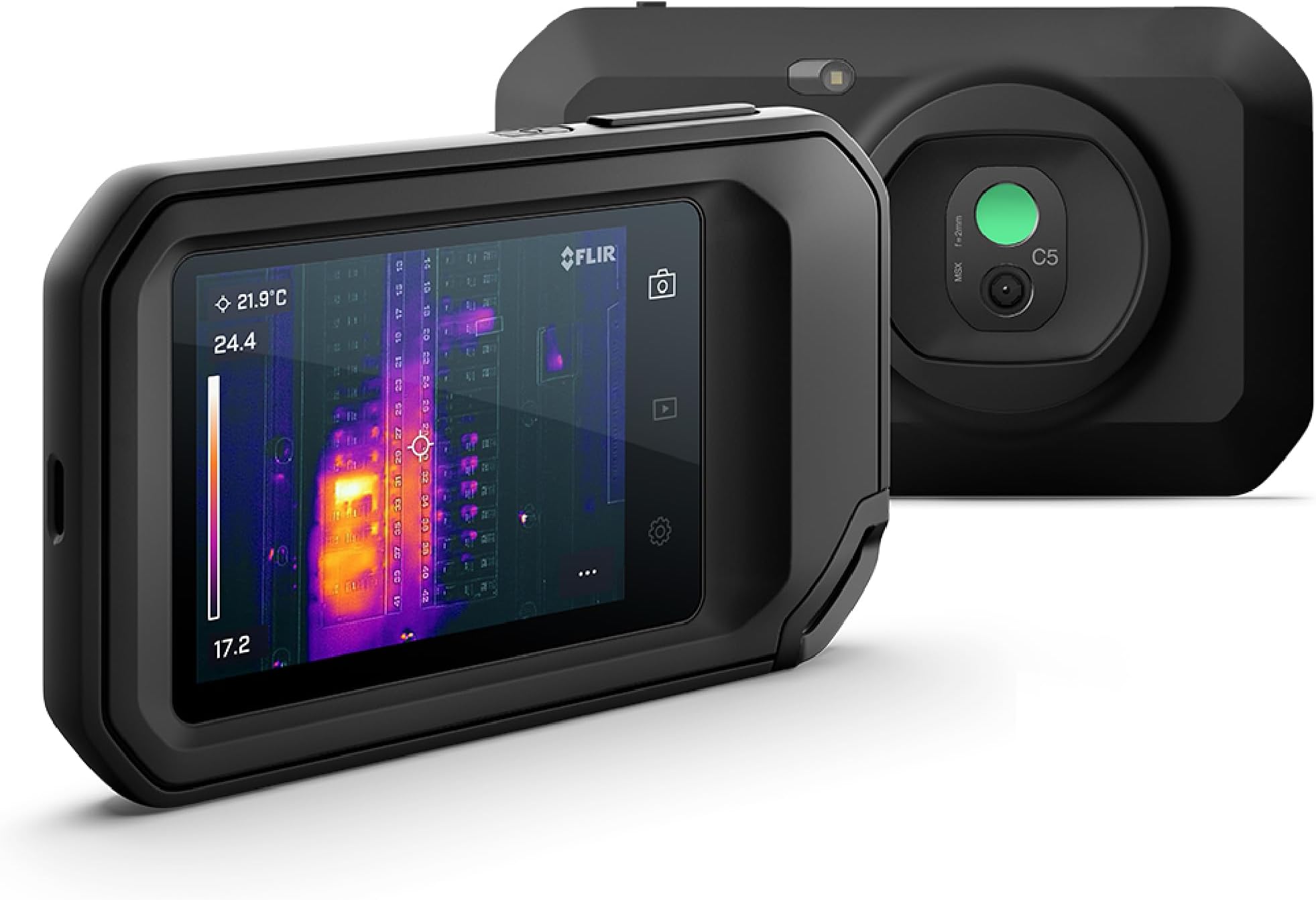 FLIR C5 Compact Thermal Imaging Camera with Wifi: High Resolution Infrared Imager for Inspection, Electrical/Mechanical, Building, and HVAC Applications