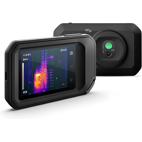 FLIR C5 Compact Thermal Imaging Camera with Wifi: High Resolution Infrared Imager for Inspection, Electrical/Mechanical, Building, and HVAC Applications