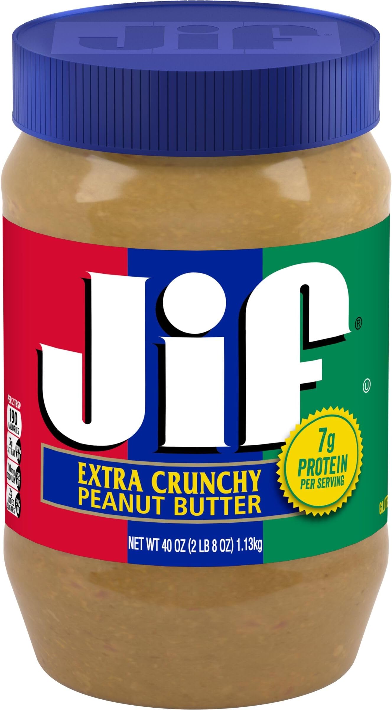 Jif Extra Crunchy Peanut Butter, 40-Ounce Jar