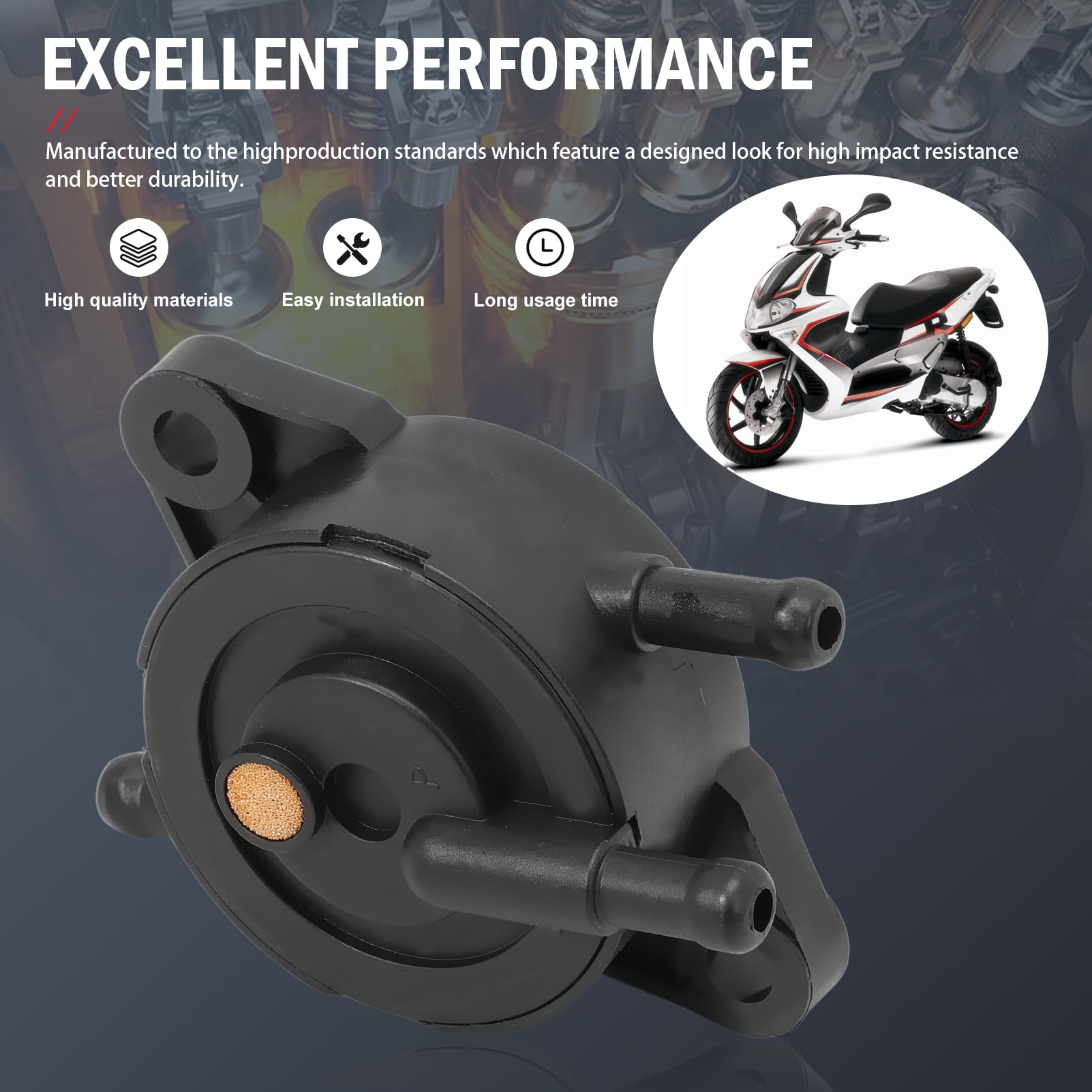 Pompa a benzina a bassa pressione Pompa a vuoto per Pi-aggio Derbi Gilera Vespa Runner Scooter