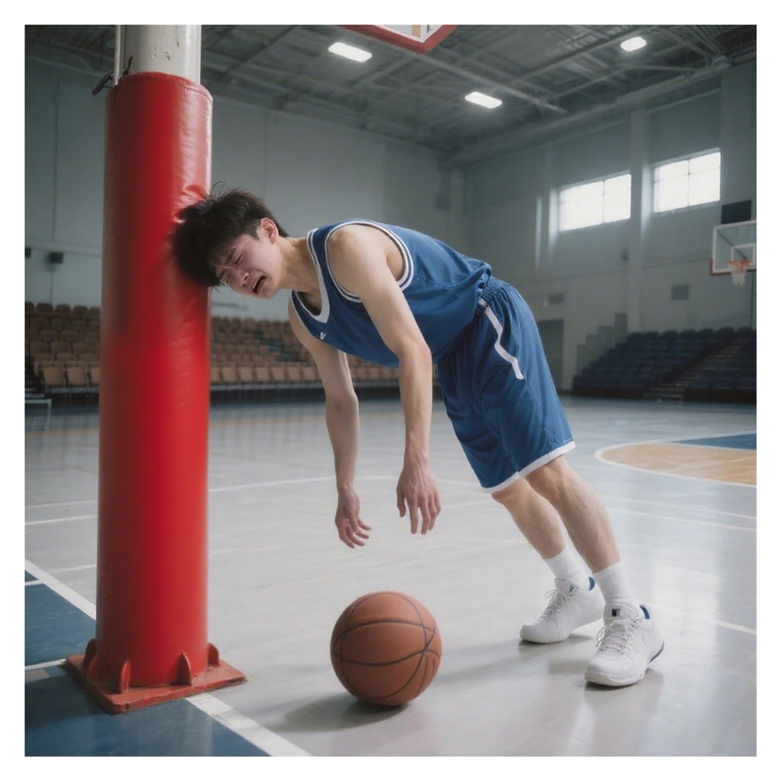 Imbottitura per canestro da basket, protezione per pali da interni, copertura per colonna ammortizzante per aste da 5,1 cm di diametro