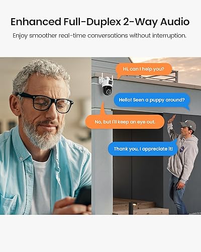 Miniatura 7 de ZOSI C298 4MP Dual-Lens (2MP+2MP) con cable WiFi PT Cámara de seguridad enchufable al aire libre, cámara panorámicainclinable de visión 360,