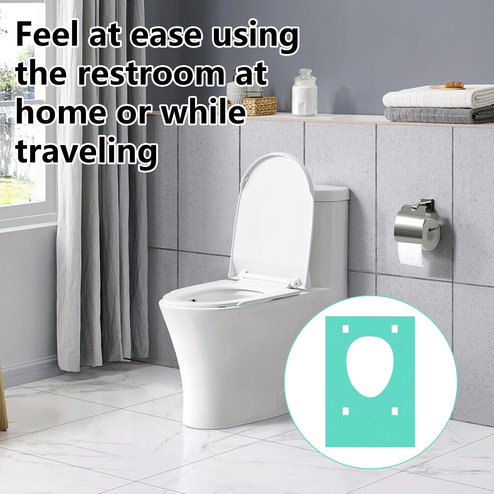 Cuscino per WC usa e getta 60 pezzi 40x60 cm universale lavabile in lavastoviglie versione estesa campeggio viaggi verde