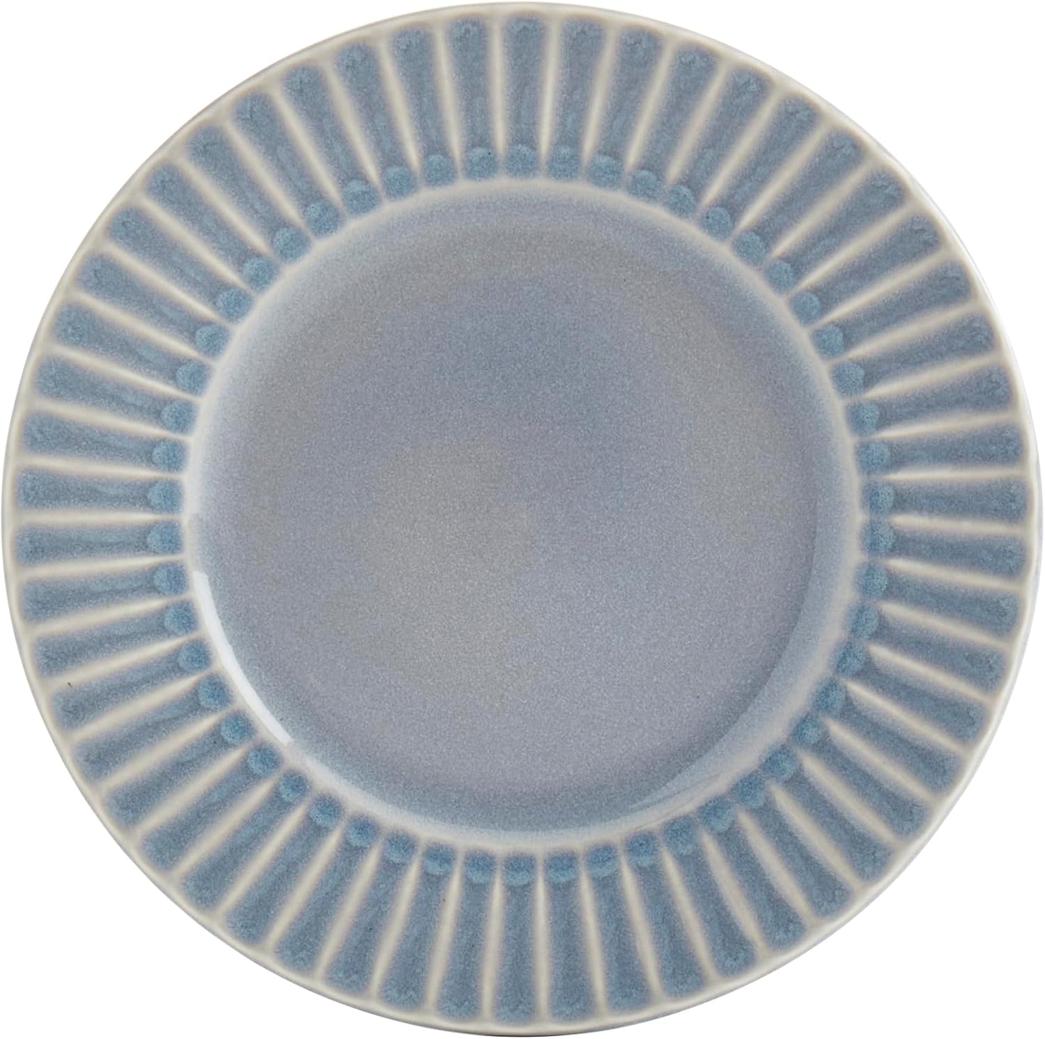 Tabletops Gallery Richmond 12-Piece Reactive Glaze Stoneware Dinnerware Set of Kitchen Dishes, Dinner Plates, Cereal Bowls, Service for 4, Gray