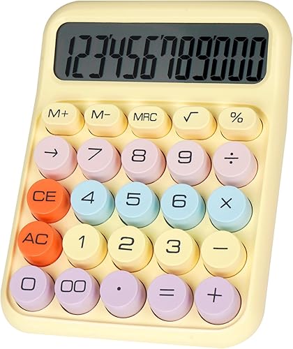 Miniatura 8 de Calculadora de interruptor mecánico con botones grandes, calculadoras de escritorio, 12 dígitos, pantalla LCD grande, calculadora de escritorio,