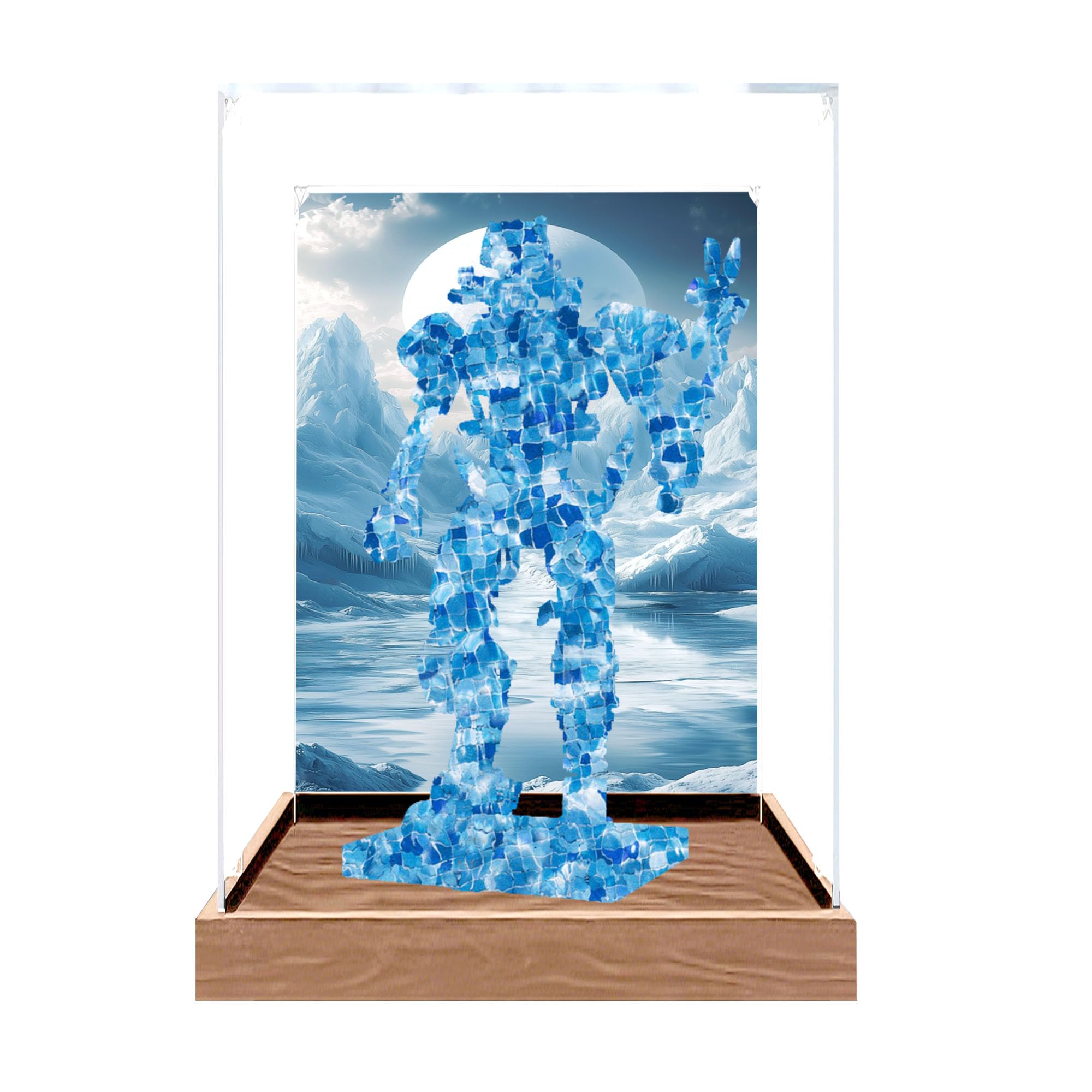 Clear Acrylic Showcase Box for Le-go 77081 Sets (Background 3)