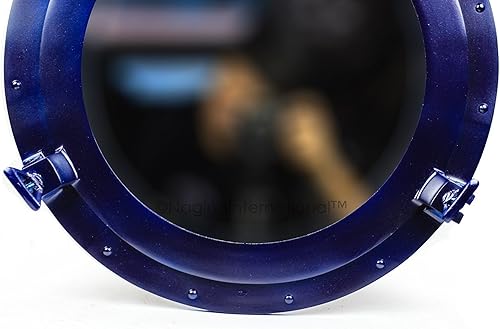 Miniatura 4 de Espejo y ventanas de ojo de buey náutico para montar en la pared, decoración del hogar de aluminio acentual marítimo de alta calidad, Nagina