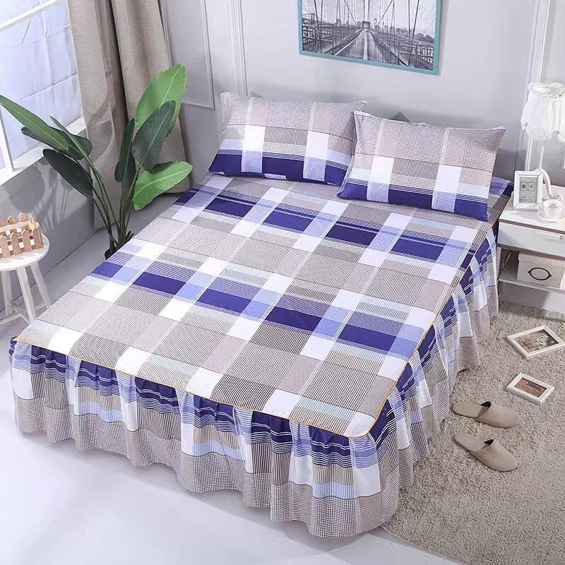 Drap plat fleur drap de lit TIVAS chaud pour literie de maison 3 pièces - 5