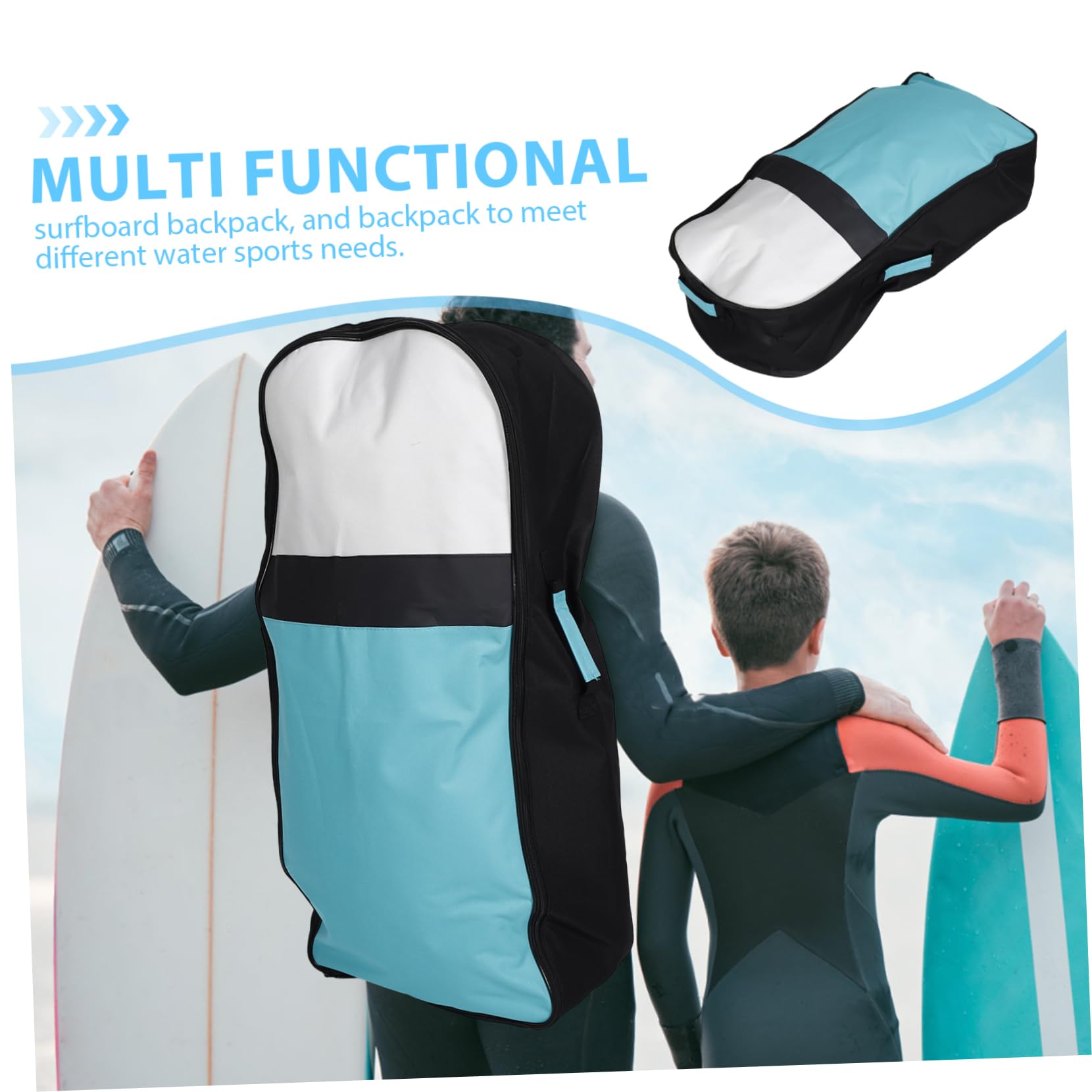 Abaodam Aufblasbares Surfbrett aus Oxford Stoff mit Komfortablem Tragesystem und Einfachem Stauraum für Wassersport und Outdoor Aktivitäten für Erwachsene und Anfänger