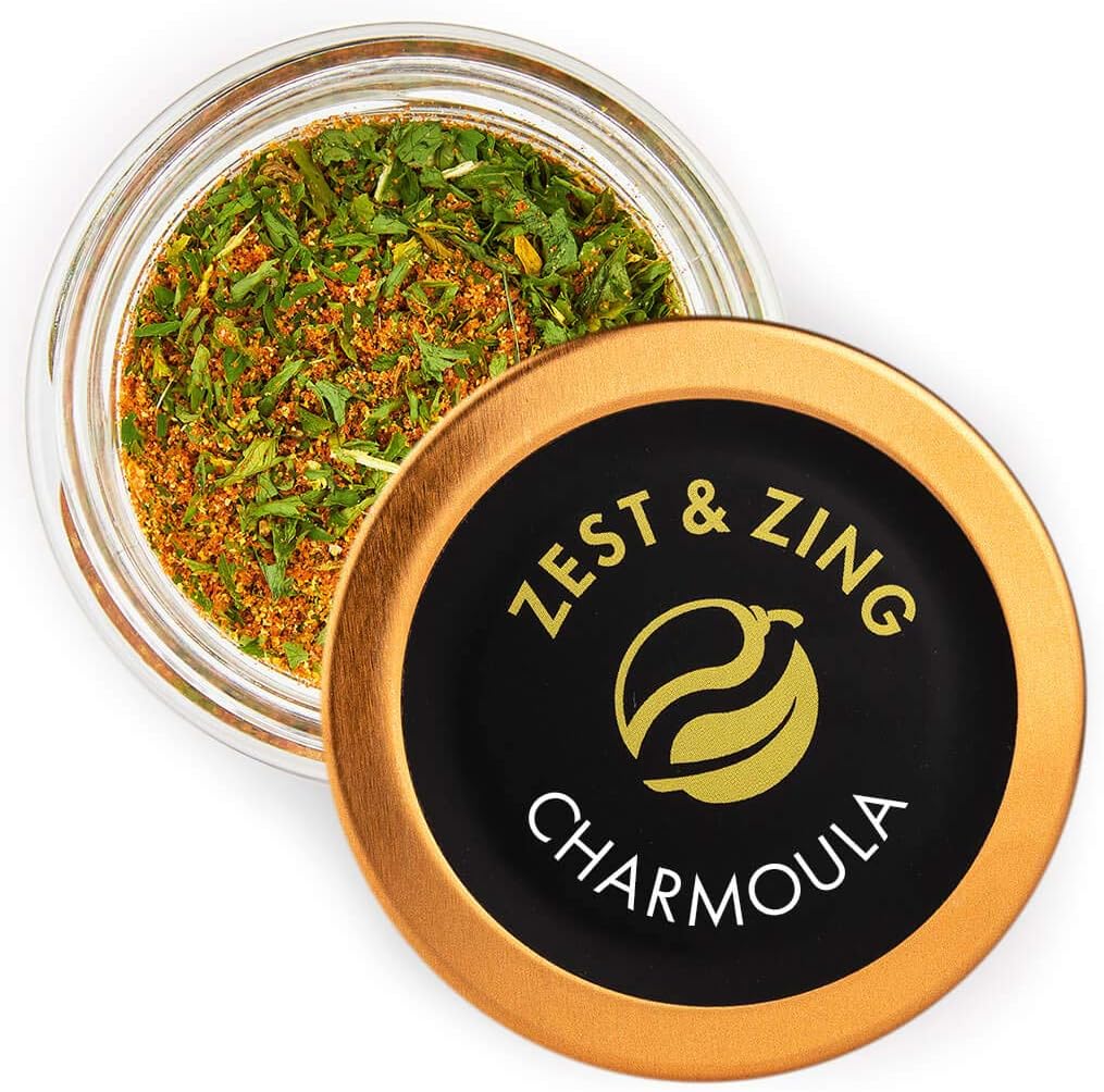 Zest & Zing Charmoula, 20g - Premium Spice Blends by ZEST & ZING. Fresher, Convenient, Stackable Spice Jars.