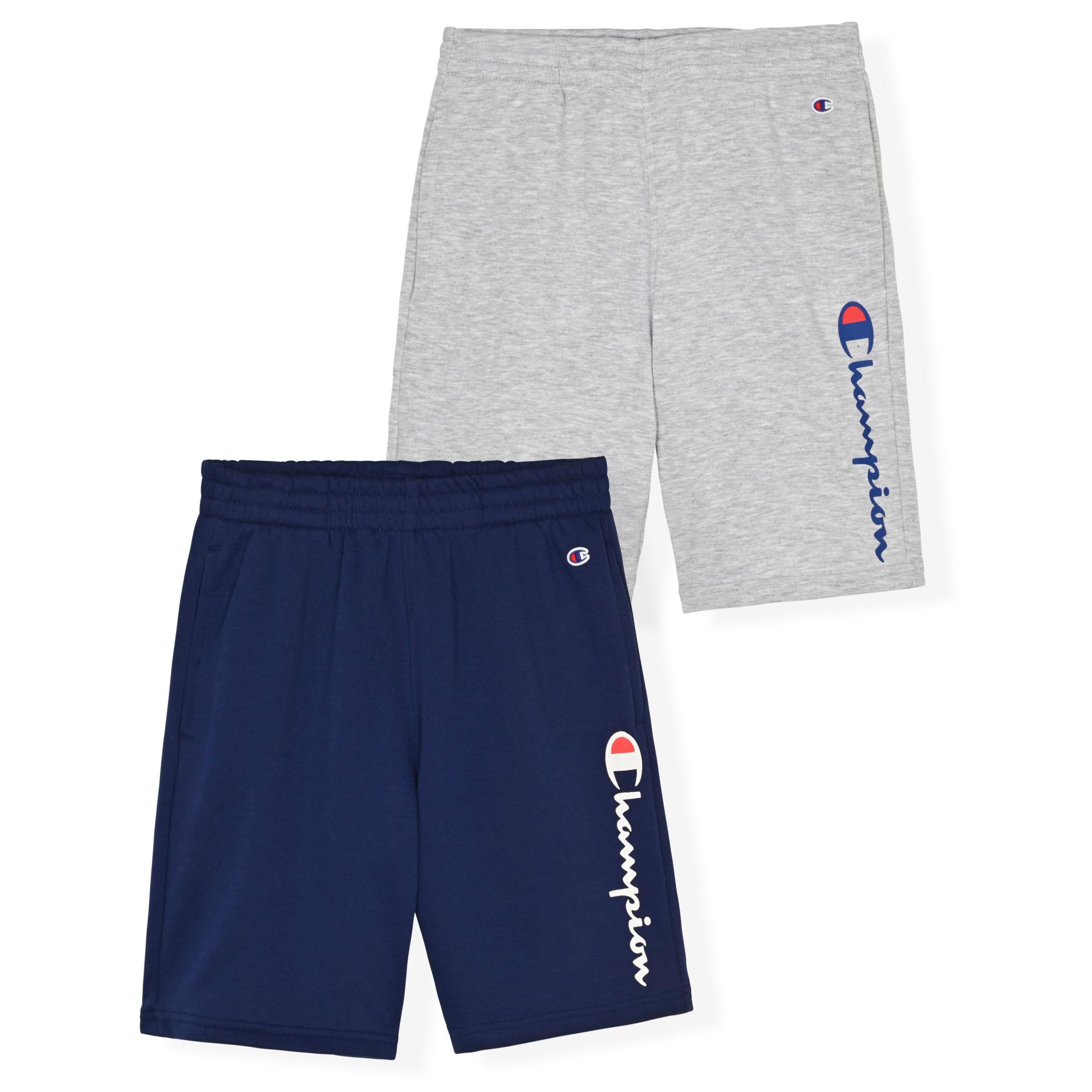 Champion Boys 2 Pack Signature Fleece Shorts for Kids