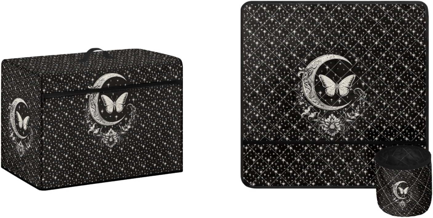 Hummingbird Sewing Machine Mat & Dust Cover With Side Handle - Reduces Vibration, Noise, Movement - Dust Resistant, Machine Washable