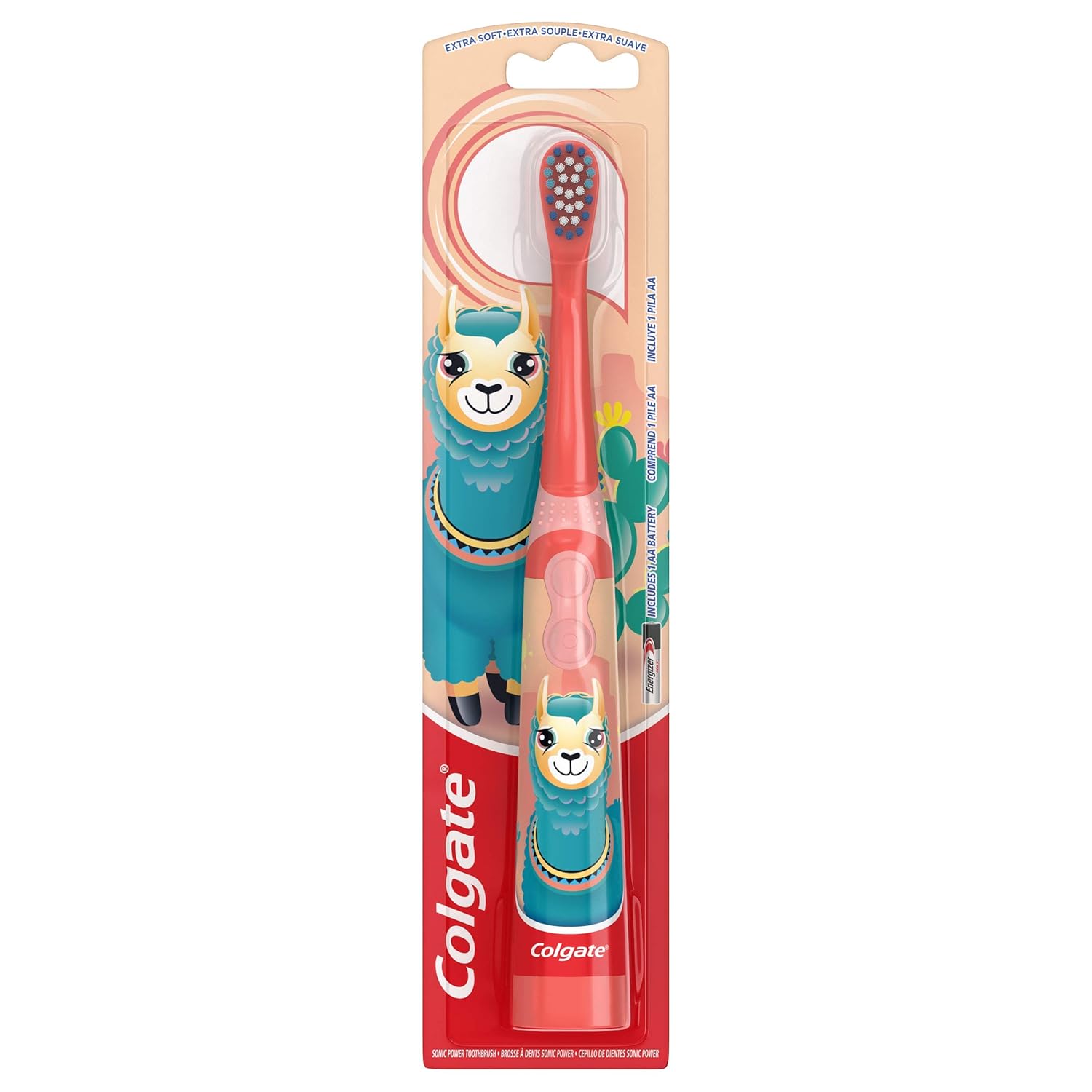 Colgate Kids Battery Powered Toothbrush, Llama, Extra Soft