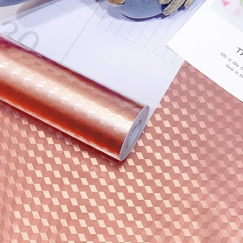 FOKRIM Rose Gold Aluminum Wallpaper Oil Proof Self-Adhesive and Heat Resistant Kitchen Backsplash Foil Stickers Wallpaper (B09MHC2NYV) Amazon Price History, Amazon Price Tracker