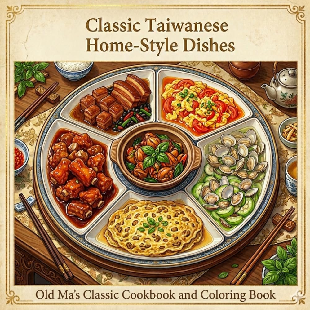 Classic Taiwanese Home-Style Dishes　Series 1 (Old Ma's Classic Cookbook and Coloring Book)