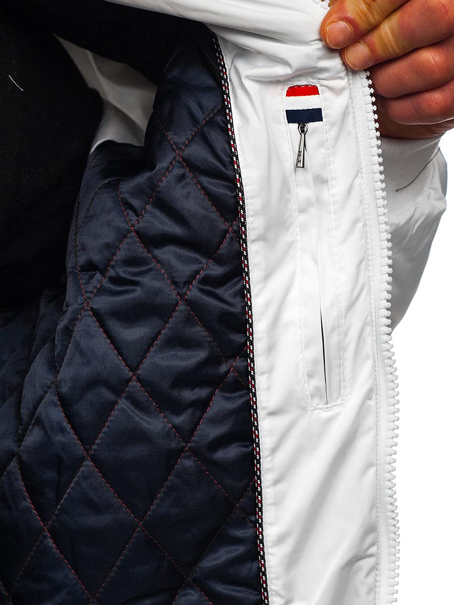 BOLF Homme Veste de transition ? capuche Imperméable Blouson zippé Fonctionnel Coupe-vent Étanche Sport de Trekking Respirant Outdoor Style 4D4