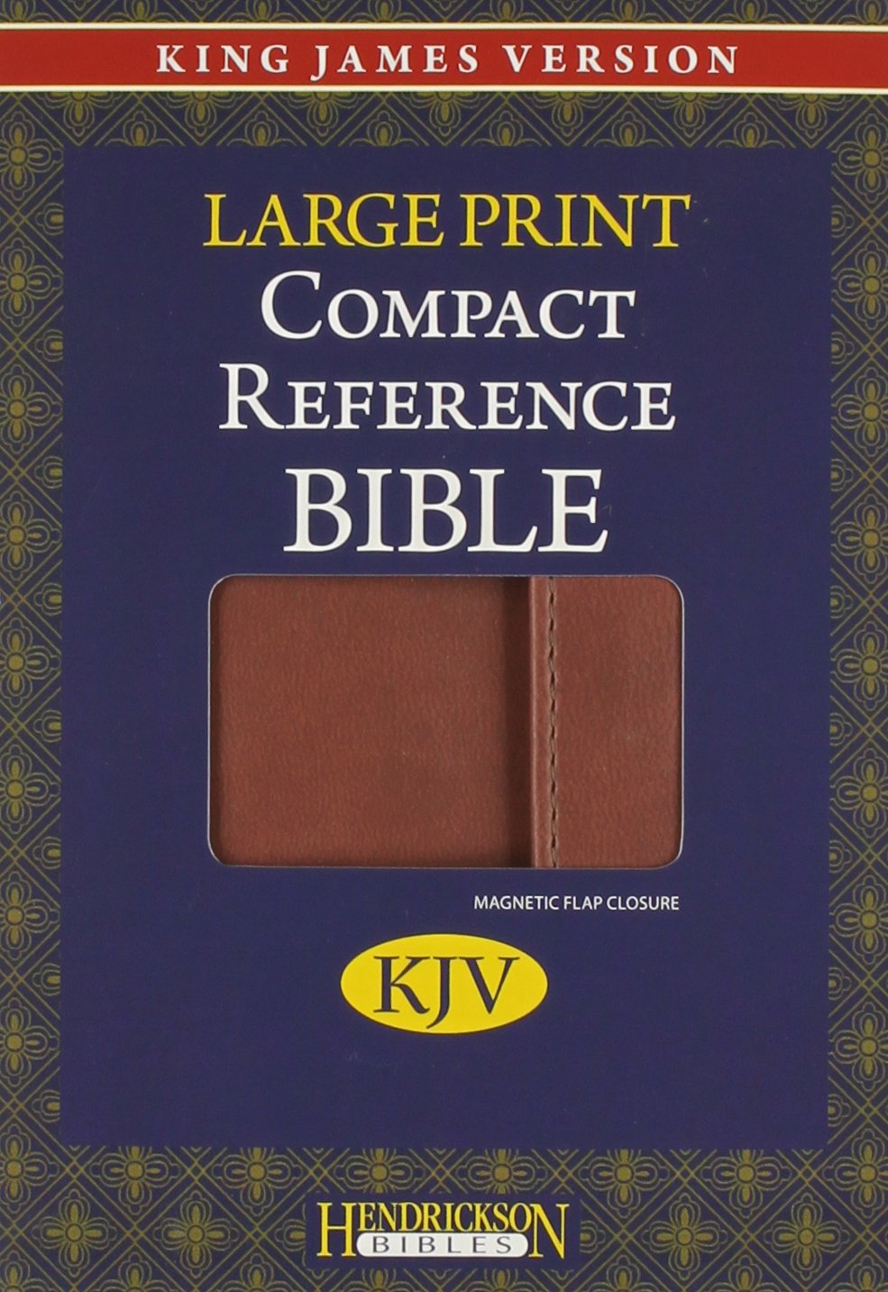KJV Large Print Compact Reference Bible with Flap, Espresso, Flexisoft (Imitation Leather)