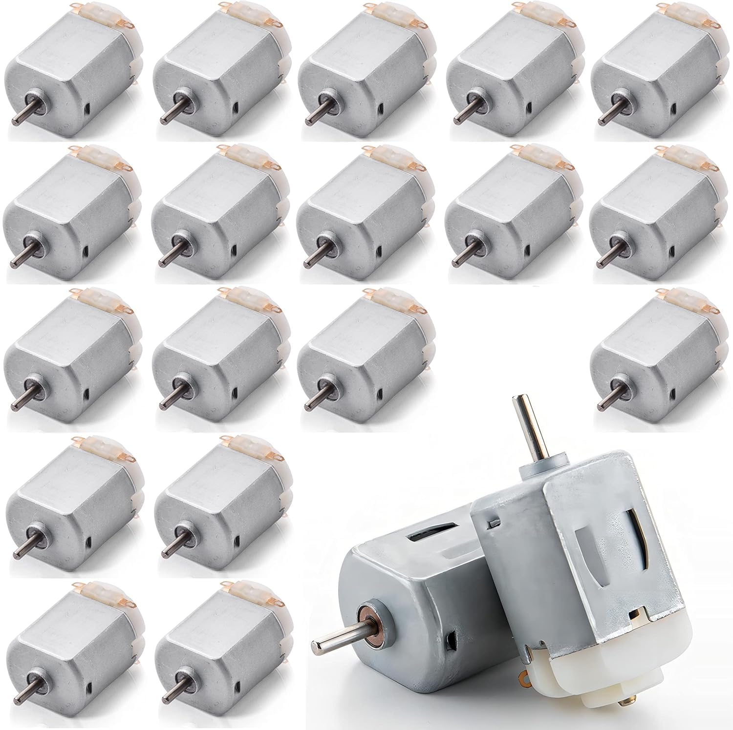 130 DC Motor, 3V-6V High Speed 24000 RPM, 20 Pieces Mini Electric Motors for DIY Projects-image-13