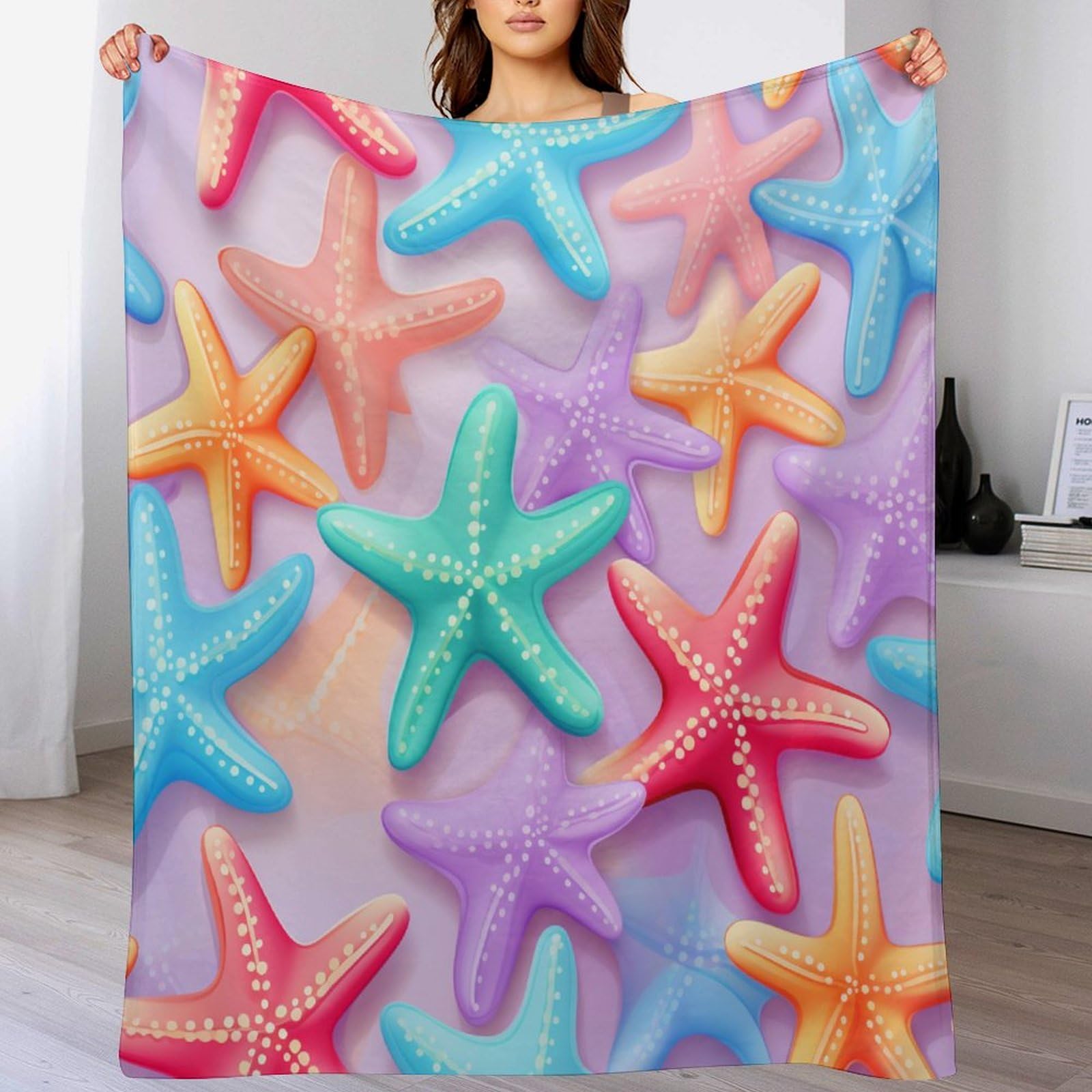 Couverture chaude et confortable Starpoisson pour vos soirées cocooning sur le canapé