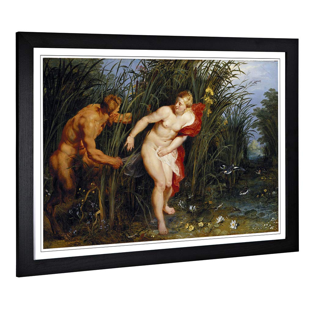 Big Box Art Framed Print of Peter Paul Rubens Sensation and Sensuality Design | Wall Art Picture | Home Decor for Kitchen, Living Room, Bedroom, Hallway, Black, A2 / 24.5x18 Inch / 62x45cm