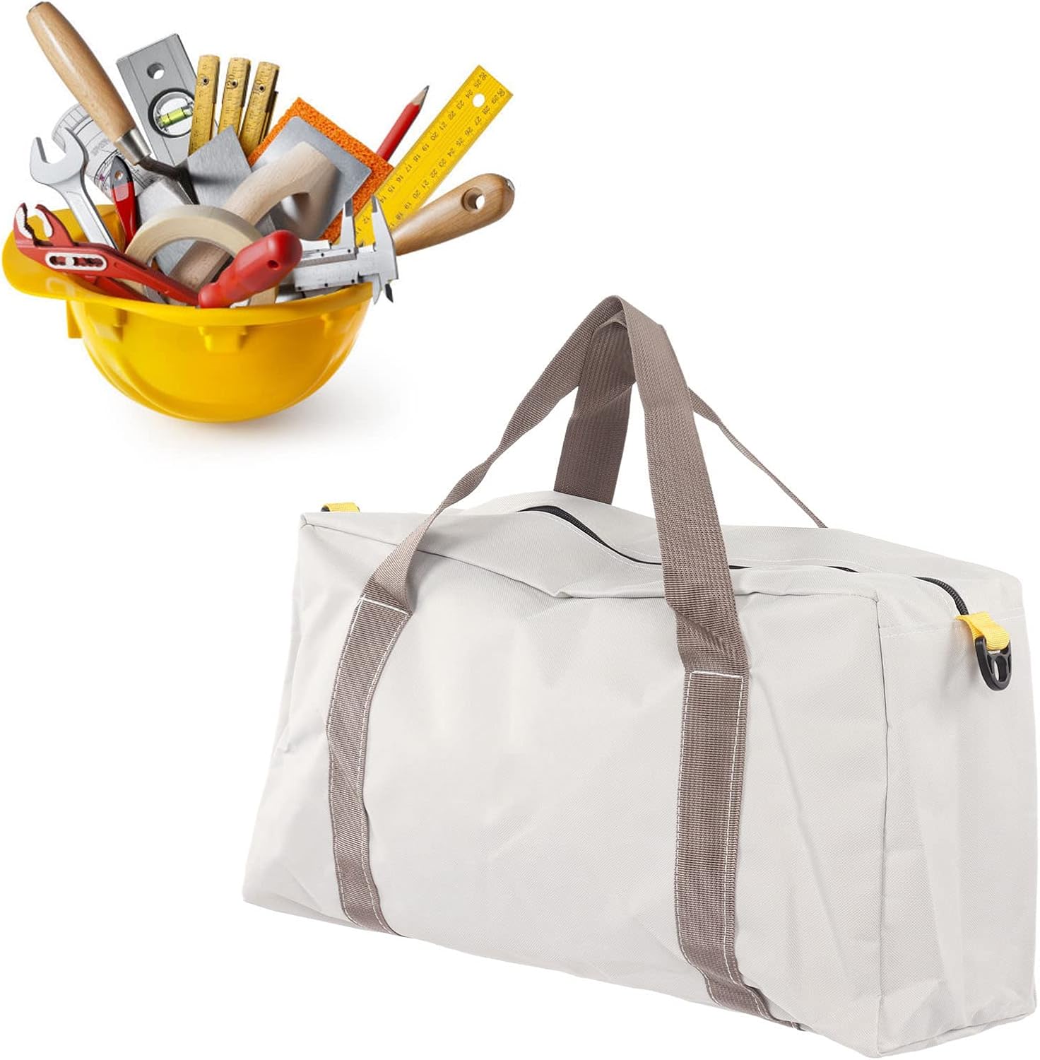 Wide Mouth Tool Bag Handbag Bag Carpentry Electrician Tool Bag Hardware Tool Bag Hardware Attachment Tool Tool Janitor Housekeeping Carts (20 Inches)