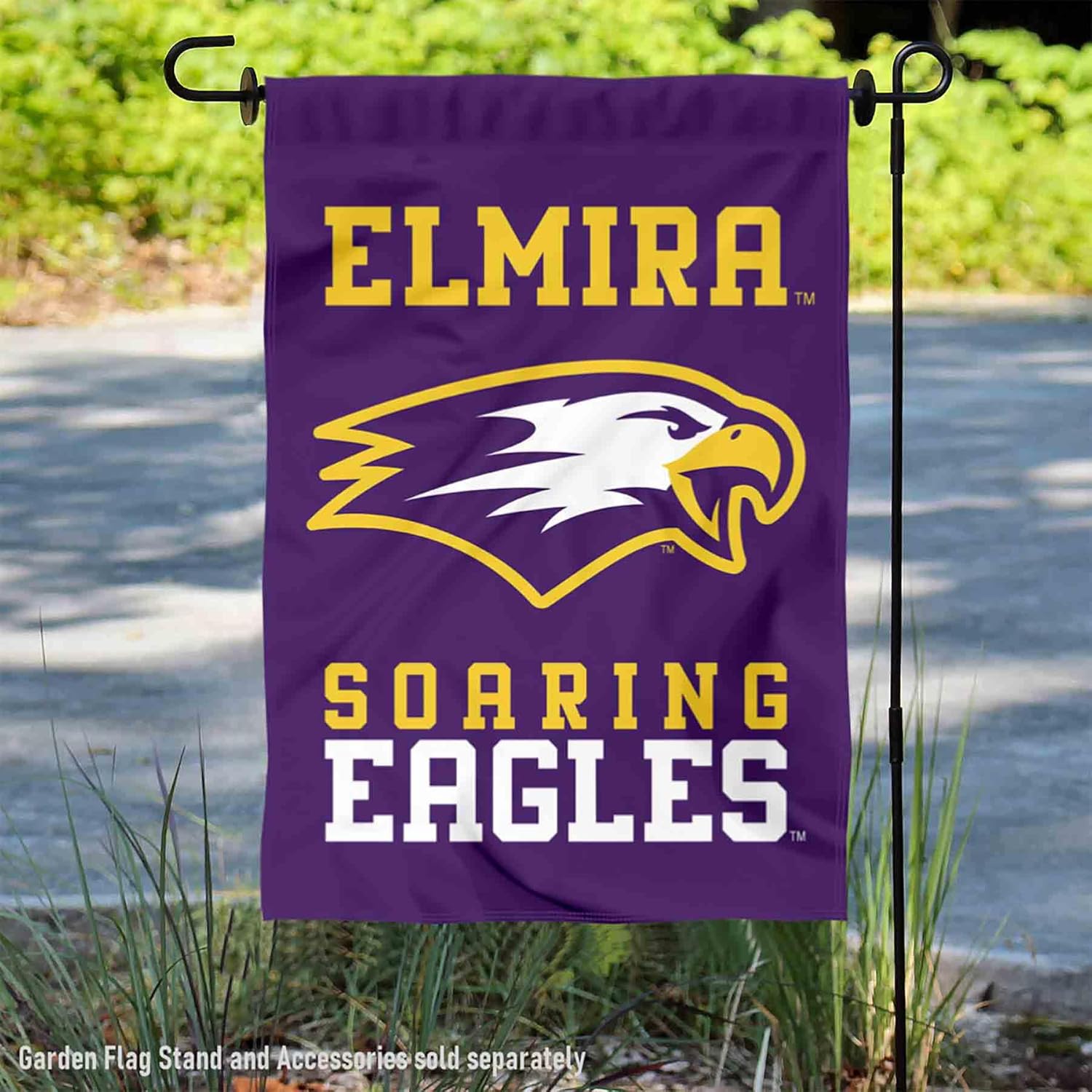 Elmira College Soaring Eagles Wordmark Garden Banner Flag - Image 2