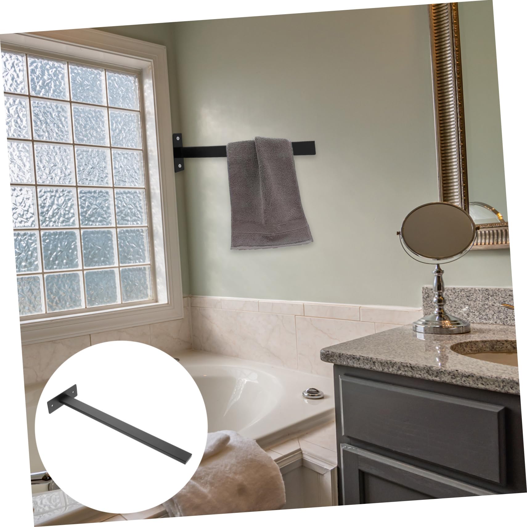 Toallero de Acero Inoxidable, Juego de 4 toalleros de Pared para baño, 304 Atmosphere.