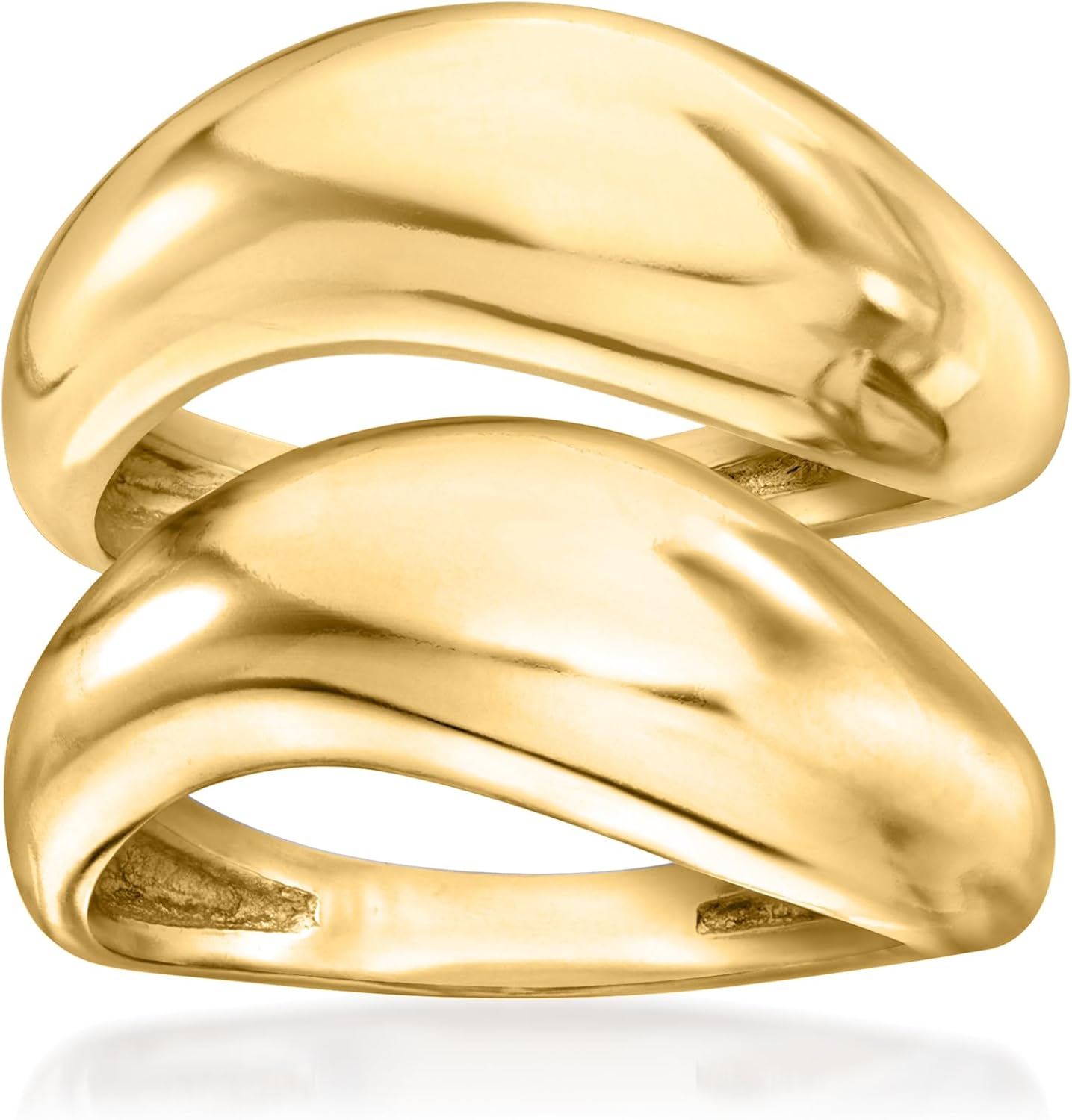 Ross-Simons 18kt Gold Over Sterling Jewelry Set: 2 Sculptural Rings