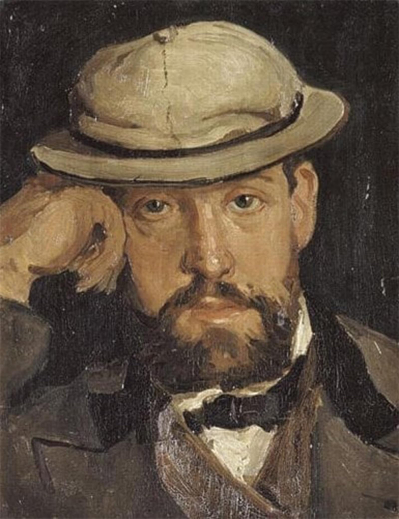 ARTXLXXBN Famous Print Painting Colorful Art Print Portrait of Jules Denneulin Painter by Carolus-duran Canvas Art Decorations for Home Decor 60x90cm