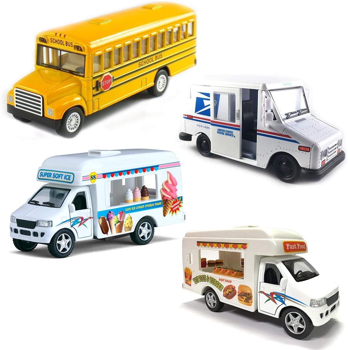 Set of Diecast Toy Trucks Ice Cream, Food, Bangladesh Ubuy