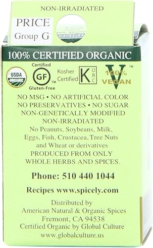 Miniatura 3 de Spicely - Semillas de mostaza orgánicas, amarillas, 0.8 onzas (paquete de 6)