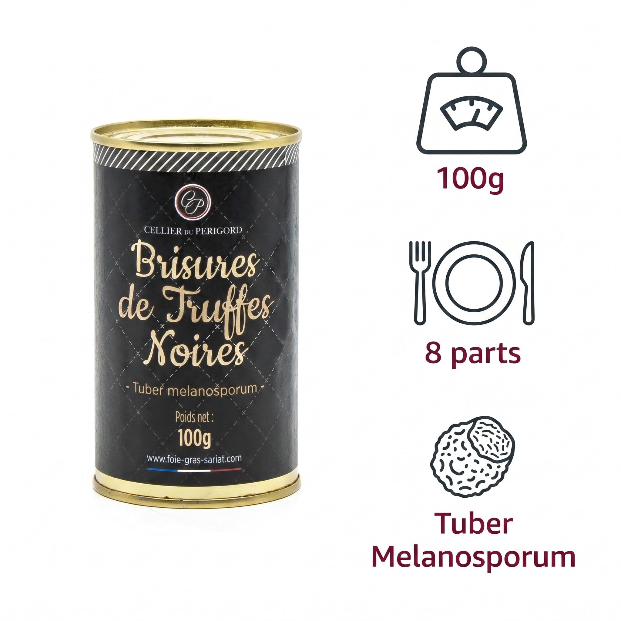 Brisures de Truffes Noires (Tuber Melanosporum) 100g