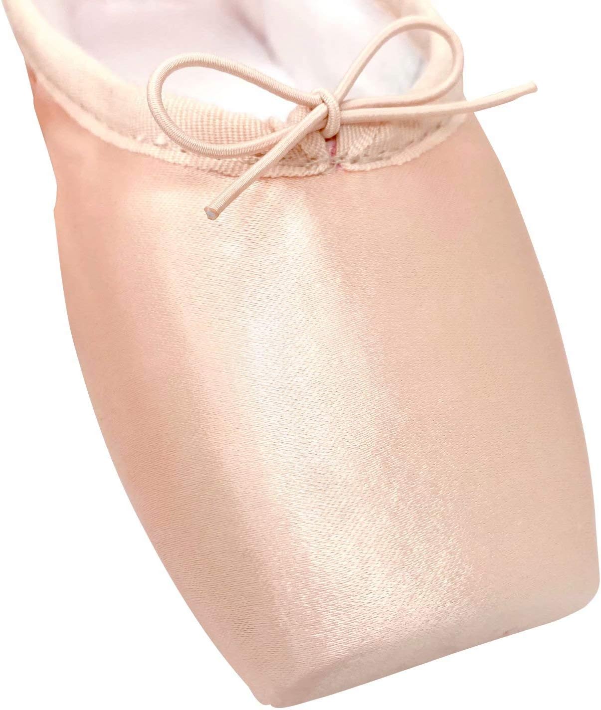 Ballet Pointe Shoes for Women, Proffeisonal Stain Ballet Dance Shoe with Ribbon, Pink