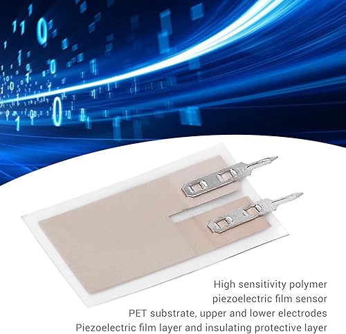 Miniatura 5 de Hilitand Sensor piezoeléctrico flexible de la película, sensor piezoeléctrico de alta sensibilidad del polímero PVDF, detectores de movimiento
