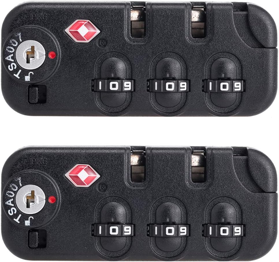 Suitcase Lock,Combination Lock, Set of A Pair S021# Type Password Lock Replacement suitcases/Luggage Lock for Suitcase Pull Rod Box Trunk Box DIY