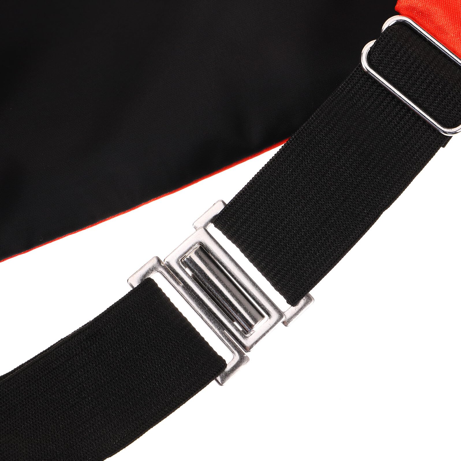 Ensemble 3 Pièces pour Homme Nœud en Satin Rouge Brillant, Ceinture de Smoking Ajustable 4 Plis, Mouchoir de Poche Polyester Entièrement Doublé pour Fête