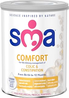 SMA Comfort Easy To Digest Baby Milk Powder Formula, From Birth, 800g (Pack of 1)
